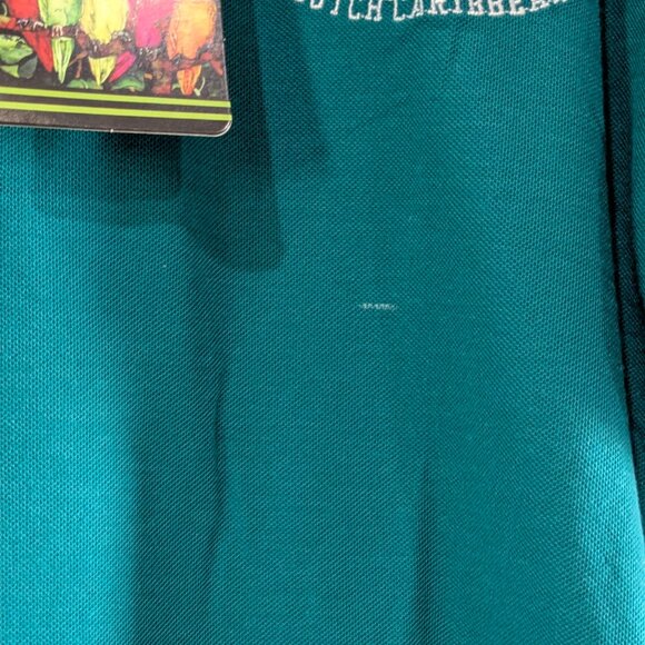 5 Parrots Men's Green Polo Shirt, Size L, St. Maarten, Dutch Caribbean, NWT - Picture 5 of 12
